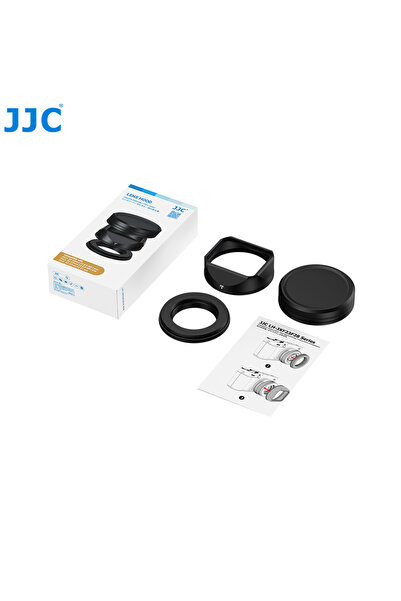 Choice غطاء عدسة مربع معدني أسود من JJC لعدسات Fujifilm X-E5 XF 23mm F2.8 R W...