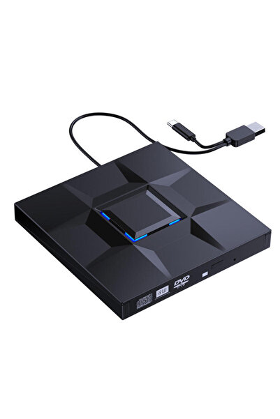 Choice black USB 3.0 Type-C External DVD Drive CD Player CD DVD RW Optical Dr...