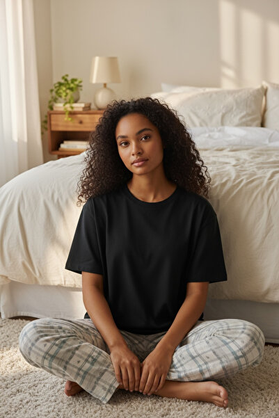 MJAMASS Black Modal T-Shirt