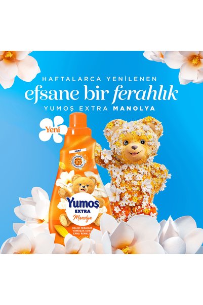 Yumoş Extra Çamaşır Yumuşatıcı 42 Yıkama Manolya 1008 ml x4