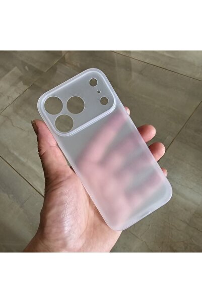 Choice جراب هاتف أبيض فائق النحافة غير لامع من البولي بروبيلين لهاتف آيفون 17...