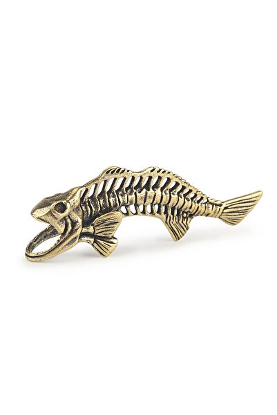 Choice A Vintage Brass Fish Bone DIY Paracord Car Key Chain Pendant Rope Acce...