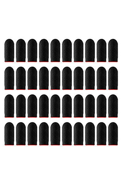 Choice 40 قطعة من أغطية الأصابع الحمراء (10/20 زوجًا) لألعاب PUBG Mobile، غطا...