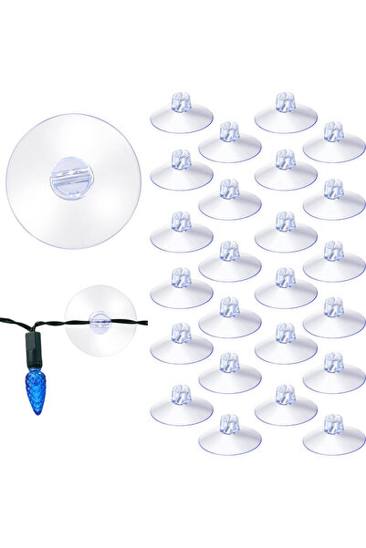 Choice قطر 4 سم، 20 قطعة، 20 قطعة، أكواب شفط صغيرة لخطافات أضواء عيد الميلاد،...