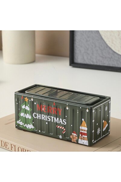 Choice صندوق تخزين أخضر C4246D، ذو قيمة جمالية عالية، مصنوع من صفائح معدنية، ...