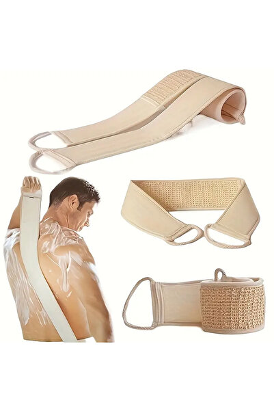 Choice إسفنجة استحمام مزدوجة الجوانب، طويلة، مقشرة، لتنظيف الظهر وإزالة الجلد...