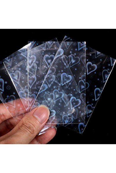 Choice 50 قطعة من أغطية البطاقات الشفافة لحماية بطاقات الصور، مناسبة لألعاب ا...