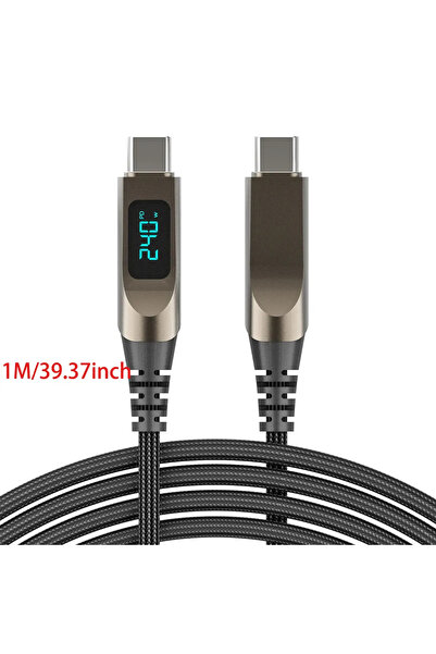 Choice كابل بيانات وشاشة رقمية جديد من سبائك الزنك، بطول 1 متر (39.37 بوصة)، ...