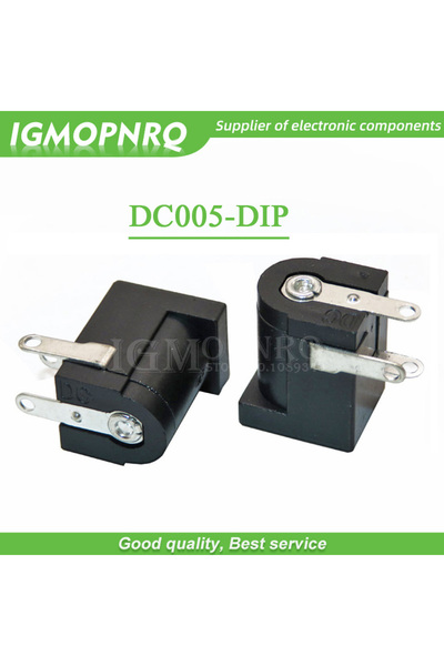 Choice1 موصل طاقة تيار مستمر DC-050 SMD/DIP DC005، 5.5 × 2.1 مم، مقبس 5.5 × 2...