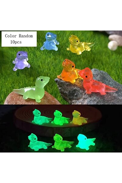 Choice ألوان عشوائية، 10 قطع من السحالي الصغيرة المضيئة في الظلام، إكسسوارات ...