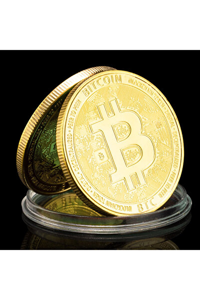 Choice عملة بيتكوين ذهبية تذكارية مطلية بالذهب، عملة رقمية غير نقدية مادية