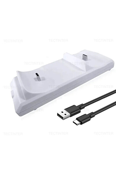 Choice White Dual Fast Charger Base for PS5 Wireless Controller Type-C Chargi...