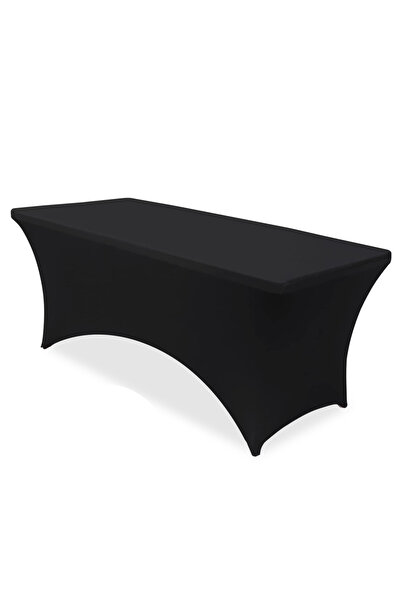 Choice 6Ft 183X76X76CM black 6/10Ft Stretch Spandex Table Cover Fitted Black ...