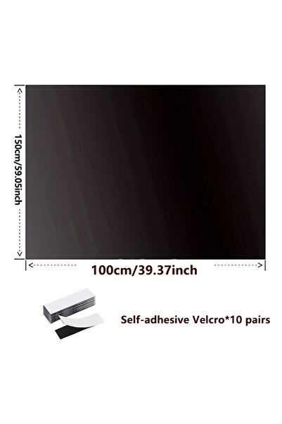 Choice 1M Cloth 10 Velcro 95-98% Blackout Curtain DIY Portable Travel Removab...