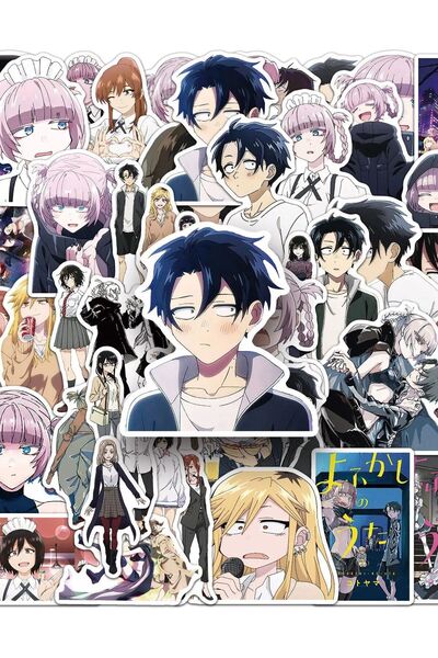 Choice 50PCS 50pcs Japanese Anime Yofukashi No Uta Graffiti Stickers Waterpro...