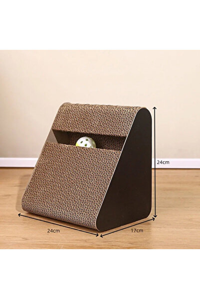 Choice لوح خدش للقطط 2 في 1 مصنوع من الكرتون المقاوم للتآكل، على شكل مثلثات، ...