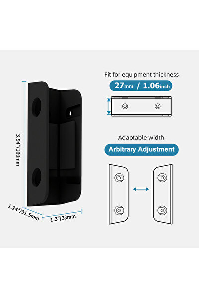 Choice one set 1Set Under Table Laptop Holder Portable Notebook Storage Brack...