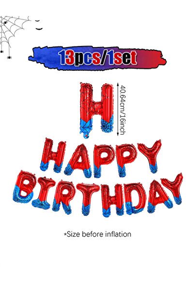 Choice مجموعة أخرى من 1/2/68 قطعة لحفلات أعياد الميلاد بتصميم العنكبوت، بالون...