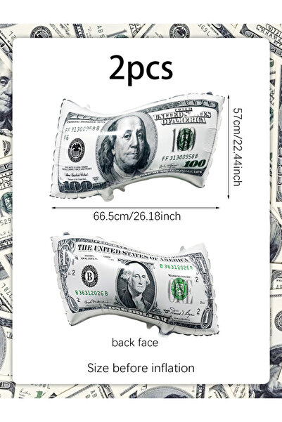 Choice بالونات أخرى على شكل أوراق نقدية (قطعتان أو 4 قطع) لتزيين حفلات أعياد ...