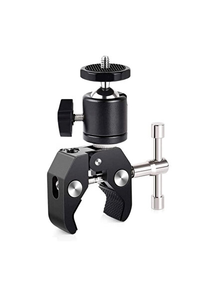 Choice حامل كاميرا بلاك-بي سوبر كلامب مع رأس كروي صغير بزاوية 360 درجة، مشبك ...