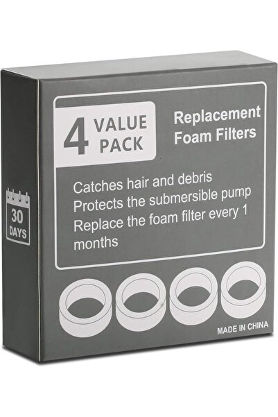 Choice black Foam Filters for Cat Water Fountain SMA-800 Water Pump, 4 Pack C...