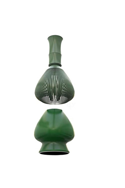 Choice فرشاة سوداء جديدة، مضرب ماتشا من مادة ABS مع حامل، مضرب قابل لإعادة ال...