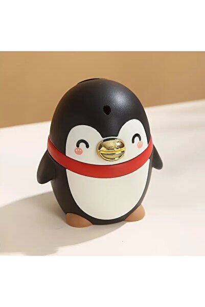 Choice black Automatic Push-Out Toothpick Dispenser - Cute Penguin-Shaped Por...