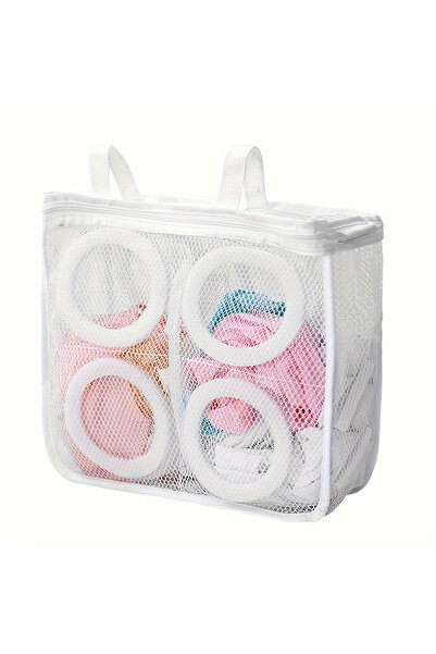 Choice حقيبة شبكية بيضاء معلقة للتجفيف لمنع التشوه، حقيبة لغسل الأحذية وحمايت...