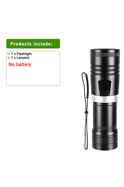 Choice مصباح يدوي احترافي فائق القوة بقوة 30000000 لومن، مزود بتقنية LED للغو...