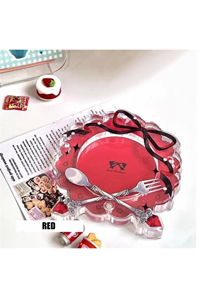 Choice Red Acrylic Photo Frame Dining Plate Gumei Badges Corn Display Set Bar...