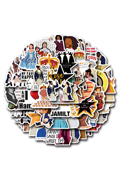 Choice 55Pcs 55Pcs Hamilton Stickers Cartoon Graffiti Stickers Decorative Lug...