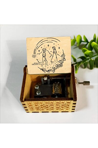 Choice wood color Howl Castle Merry Go Round of Life Wooden Hand Cranked Musi...