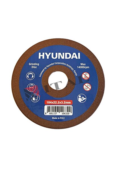 Hyundai MOTORLU TESTERE ZİNCİR BİLEME DİSKİ 104X22.2X3,2 MM HYUNDAI  Uyumlu