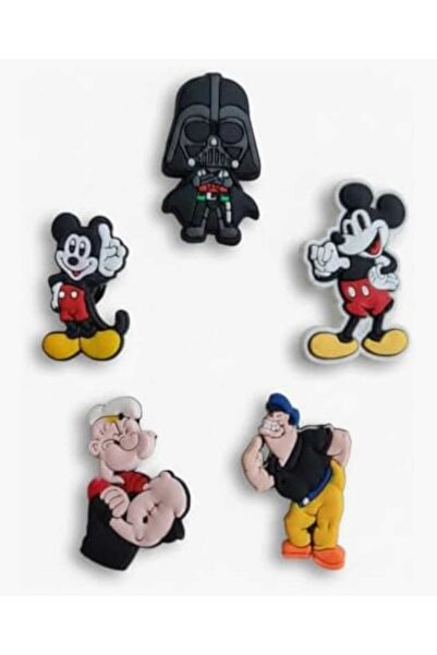 Otto Common Set of 5 Colorful Jibbitz Charms for Slippers – Fun Shoe Accessor...