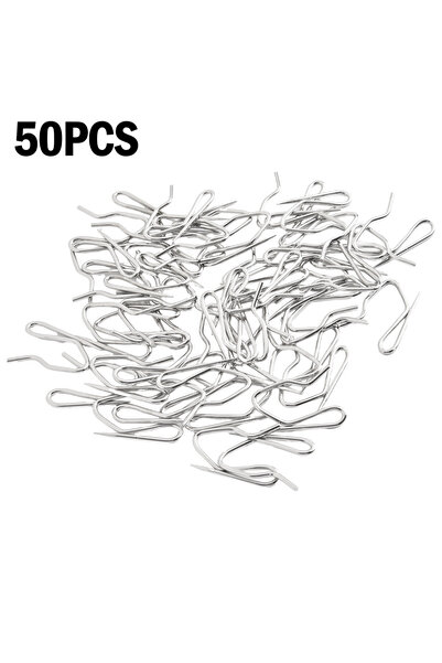 Choice 50pcs 10/20/50pcs Urtain Hook Metal Pin S Hook Curtain Hook Shower Cur...