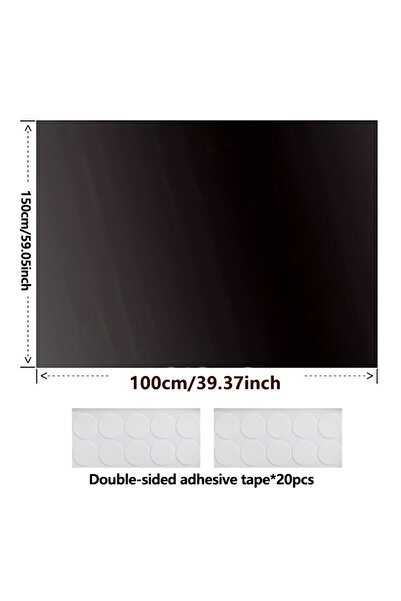 Choice 1M Cloth 20 Adhesive 95-98% Blackout Curtain DIY Portable Travel Remov...