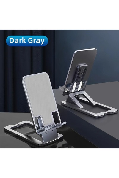 Choice Dark Gray Desktop Phone Holder Stand Mobile Phone Support Adjustable A...