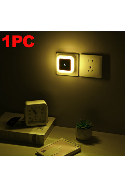 Choice European plug Warm Light 1PC 1-8pcs LED Night Light,Plug in Night Lamp...