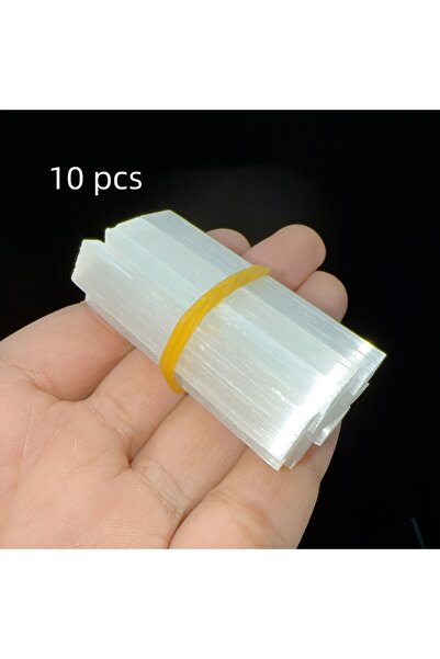 Choice 10pcs 5/10/20pcs Natural Selenite Crystal Sticks, White Quartz Wands f...