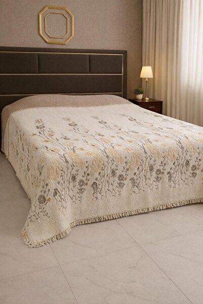 VİLERA HOME 100% Organic Muslin 240*260 Battal Bedspread