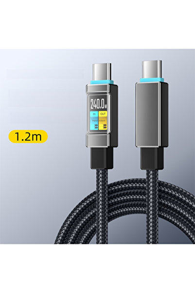 Choice كابل شحن ونقل بيانات سريع للهواتف المحمولة، أسود اللون، بقوة 100 واط، ...