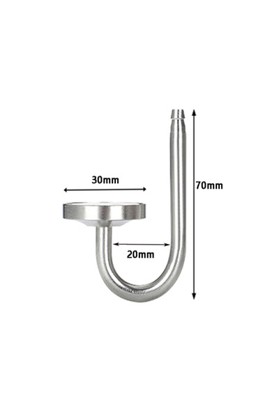 Choice Silver 70X30mm ​Aquarium CO2 atomizer fish tank aluminum alloy CO2 dif...