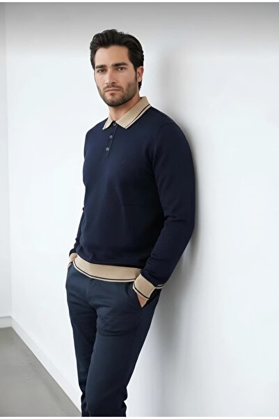 Sarar İNTERVİEW POLO YAKA KOMBİNLİ TRİKO KAZAK