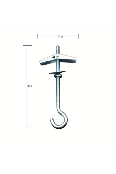 Choice 6 قطع من خطافات السقف الدوارة المعدنية القابلة لإعادة الاستخدام، مزودة...