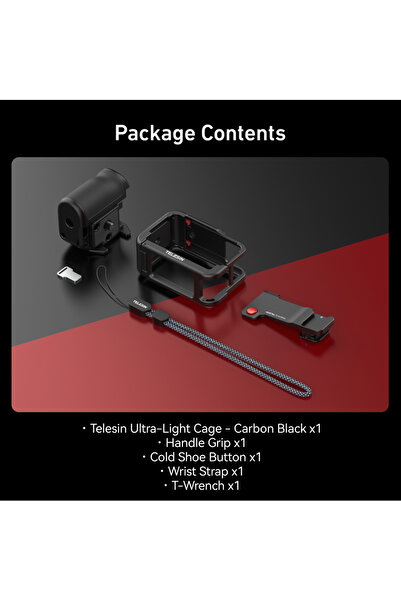 Choice StreetGrip Set TELESIN StreetGrip Kit For DJI Action 5pro 4 3 Hand Gri...