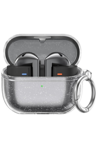 Choice غطاء حماية شفاف لامع لسماعات Buds 3 FE مع طقم تنظيف، مصنوع من مادة TPU...