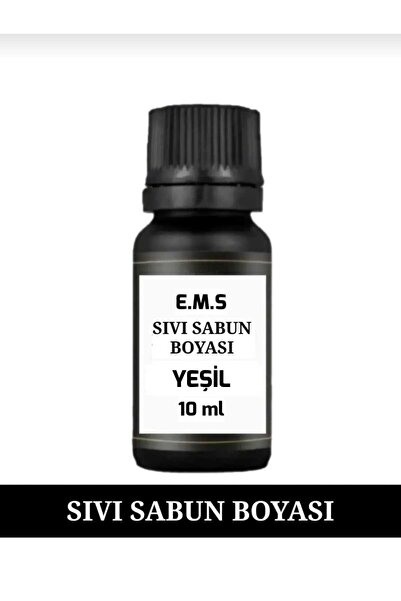 E.M.S AVM YEŞİL SIVI SABUN BOYASI SABUN BAZI BOYASI 10 ML 1.KALİTE.