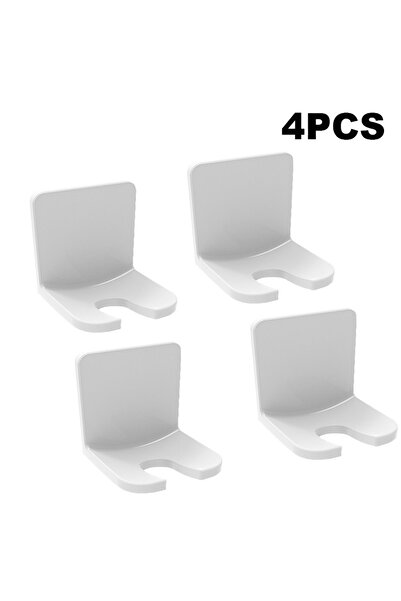 Choice 4PCS White 1/4PCS U-Shaped Toothbrush Holder Wall-Mounted No-Drill Tra...