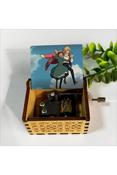 Choice wood color Howl Castle Merry Go Round of Life Wooden Hand Cranked Musi...