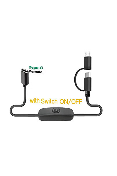 Choice 40cm -15.74inch 2 in 1 with Switch 2 in 1 USB-C Extension Cable with O...